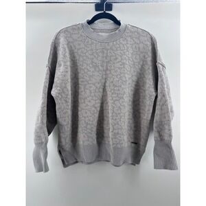 Abercrombie Fitch‎ Soft Knit Sweater Geometric Crew Neck Pullover Womens Small